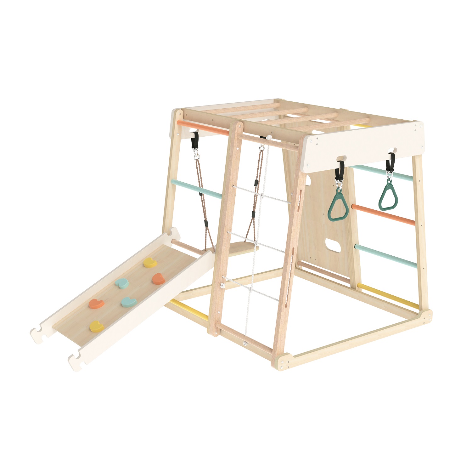 8-in-1 Children  Climbing Gym Set 